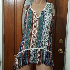 Loving Doll Festive V-Neck Sleeveless Blouse